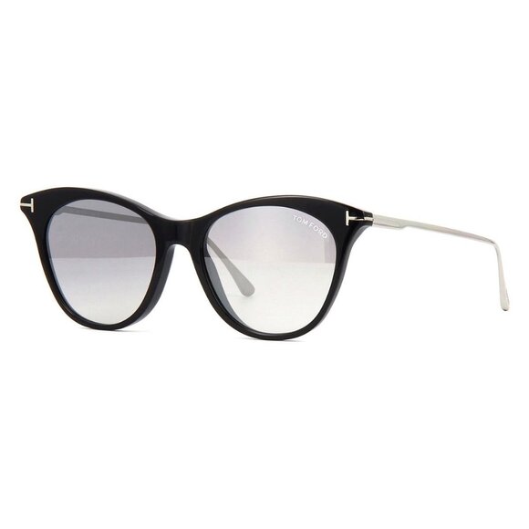 A0631Z New TOM FORD Micaela Black Cat Eye FT0662 01C Sunglasses Women - Picture 1 of 4